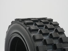 Load image into Gallery viewer, IN-STOCK NOW. BRP Tires: Knobbies | 3" Wide Standard 6.5" Wheel.  Made to ensure no ballooning! Therefore, these tires will not blow out due to centrifugal forces, as compared to foam tires competitors.  Recommended for 1/5 scale RC cars. Will require BRP hub adapter or Top Level RC hub adapter.
