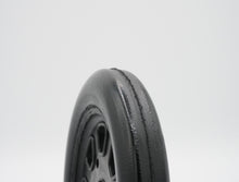 Load image into Gallery viewer, IN-STOCK NOW. BRP Tires: Rail Dragster | 7/8" Wide | 5-1/4" OD Wheel  Made to ensure no ballooning! Therefore, these tires will not blow out due to centrifugal forces, as compared to foam tires competitors.  Recommended for 1/5 scale RC cars. Will require BRP hub adapter or Top Level RC hub adapter.
