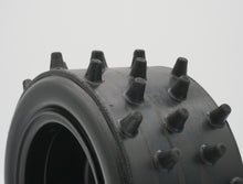 Load image into Gallery viewer, IN-STOCK NOW. BRP Tires: Super Spikes | 3" Wide Standard 7" Wheel.  Made to ensure no ballooning! Therefore, these tires will not blow out due to centrifugal forces, as compared to foam tires competitors.  Recommended for 1/5 scale RC cars. Will require BRP hub adapter or Top Level RC hub adapter.