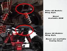 Load image into Gallery viewer, Best 6061 aluminum Arrma Kraton 6S / Notorious 6S Wheelie Bar Kit (Off-Road Drag Racing) on the market. Highest quality, precision machining, and Top Level performance. All parts are in raw form, machining marks will be present. Shipping times will vary on this product due to demand. Typically, the kit will ship within 1 week. Highly recommended to apply thread lock to screws in vibration-prone areas to ensure a secure and lasting hold.