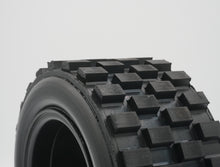 Load image into Gallery viewer, IN-STOCK NOW. BRP Tires: Knobbies | 3&quot; Wide Standard 6.5&quot; Wheel.  Made to ensure no ballooning! Therefore, these tires will not blow out due to centrifugal forces, as compared to foam tires competitors.  Recommended for 1/5 scale RC cars. Will require BRP hub adapter or Top Level RC hub adapter.
