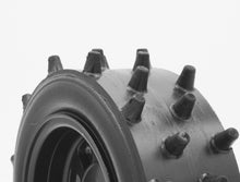 Load image into Gallery viewer, IN-STOCK NOW. BRP Tires: Super Spikes | 2&quot; Wide Standard 7&quot; Wheel.  Made to ensure no ballooning! Therefore, these tires will not blow out due to centrifugal forces, as compared to foam tires competitors.  Recommended for 1/5 scale RC cars. Will require BRP hub adapter or Top Level RC hub adapter.  Includes (1) BRP Tire.
