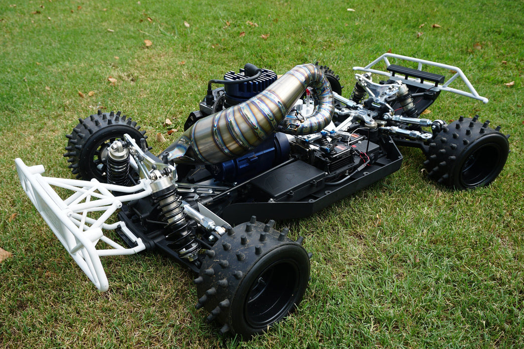 Best 6061 aluminum LOSI 5T 2.0 Complete Brace and Shock Tower Upgrade on the market. Highest quality, precision machining, and Top Level performance. All parts are in raw form, machining marks will be present.
