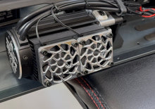 Load image into Gallery viewer, Fits LOSI 5T 3.0

Precision CNC machined from billet aluminum, this motor fan shroud adds a premium, aggressive look. Designed to combine performance, durability, and aesthetics into one high-end upgrade.

Made from 6061 aluminum.

Includes:
(2) LOSI 5T 3.0 Fan Shroud Upgrade
