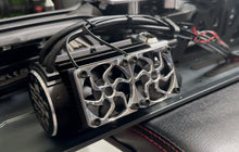 Load image into Gallery viewer, Fits LOSI 5T 3.0

Precision CNC machined from billet aluminum, this motor fan shroud adds a premium, aggressive look. Designed to combine performance, durability, and aesthetics into one high-end upgrade.

Made from 6061 aluminum.

Includes:
(2) LOSI 5T 3.0 Fan Shroud Upgrade

